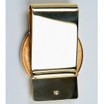 14KT Gold Money Clip with U.S. $20 Gold Liberty Coin 1800's